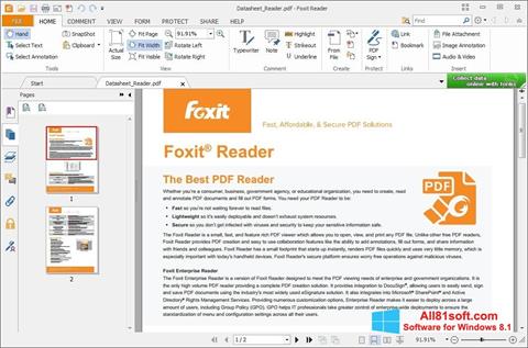 Screenshot Foxit Reader para Windows 8.1