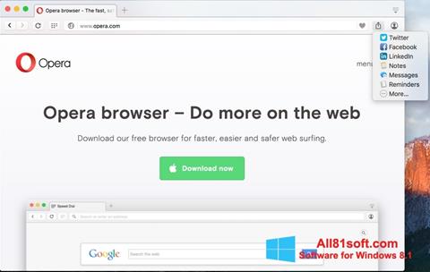 Screenshot Opera Turbo para Windows 8.1