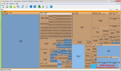Screenshot SpaceSniffer para Windows 8.1