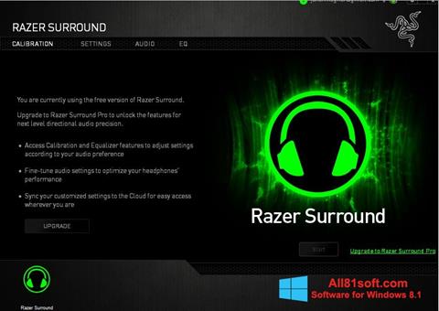 Screenshot Razer Surround para Windows 8.1