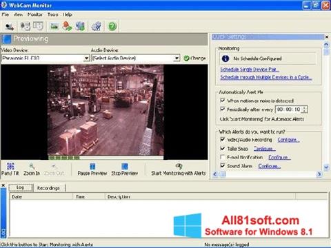 Screenshot WebCam Monitor para Windows 8.1