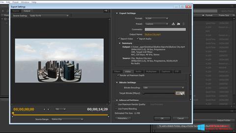 Screenshot Adobe Media Encoder para Windows 8.1