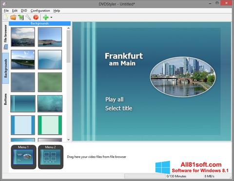 Screenshot DVDStyler para Windows 8.1