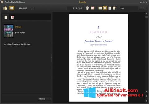 Screenshot Adobe Digital Editions para Windows 8.1
