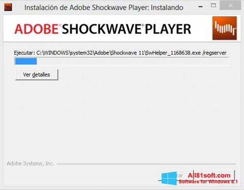 Screenshot Shockwave Player para Windows 8.1