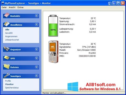 Screenshot MyPhoneExplorer para Windows 8.1