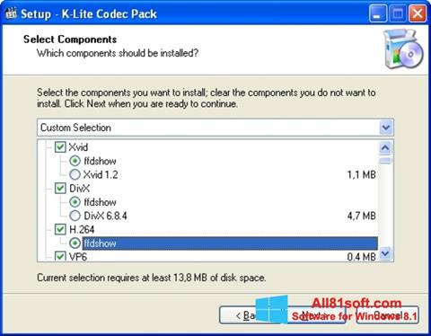 Screenshot K-Lite Codec Pack para Windows 8.1