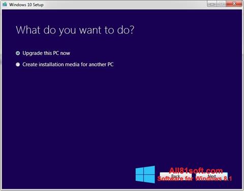 Screenshot Media Creation Tool para Windows 8.1
