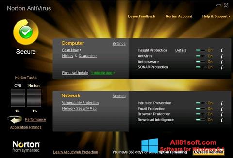 Screenshot Norton AntiVirus para Windows 8.1