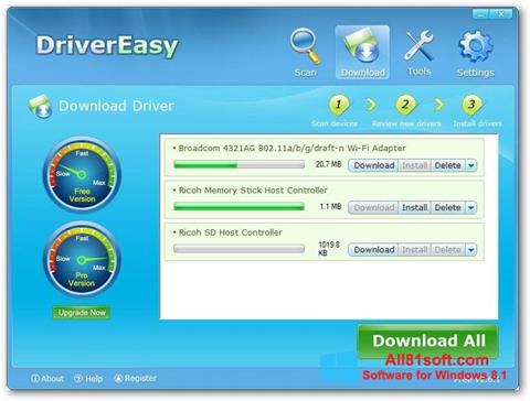 Screenshot Driver Easy para Windows 8.1