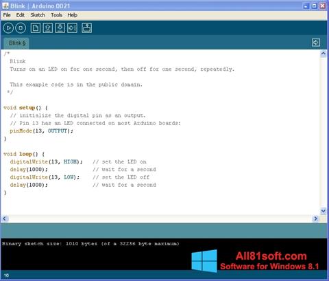 Screenshot Arduino para Windows 8.1