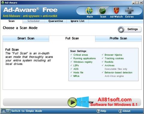 Screenshot Ad-Aware Free para Windows 8.1