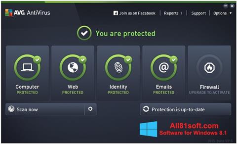 Screenshot AVG AntiVirus Pro para Windows 8.1