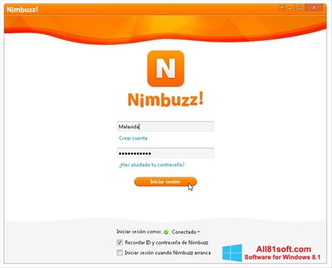 Screenshot Nimbuzz para Windows 8.1