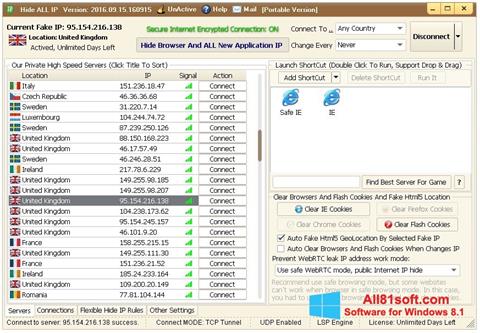 Screenshot Hide ALL IP para Windows 8.1
