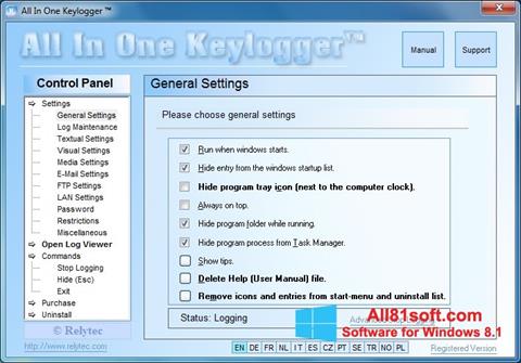 Screenshot Keylogger para Windows 8.1