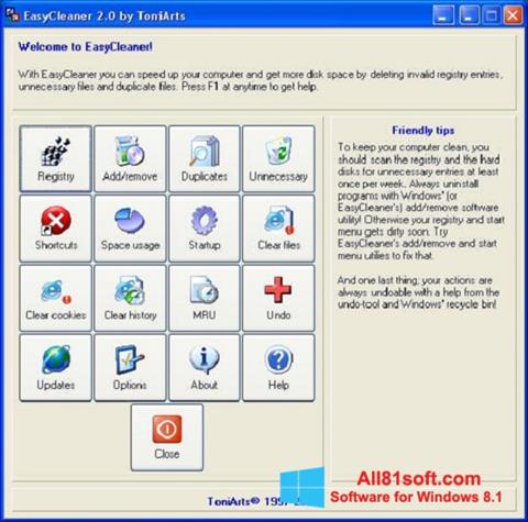 Screenshot EasyCleaner para Windows 8.1