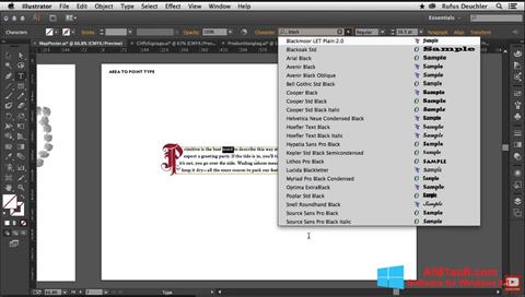Screenshot Adobe Illustrator para Windows 8.1