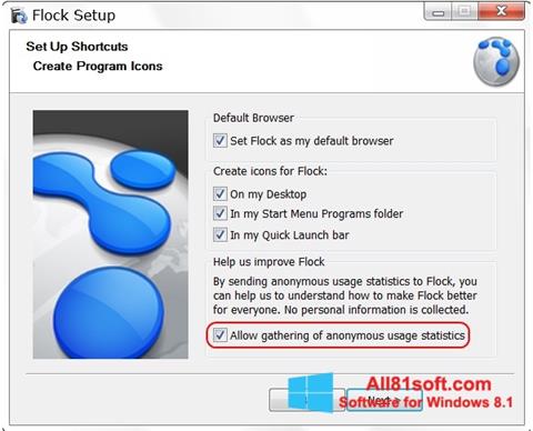 Screenshot Flock para Windows 8.1