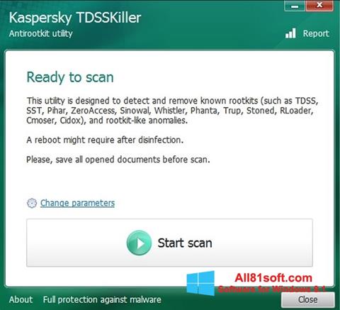 Screenshot Kaspersky TDSSKiller para Windows 8.1