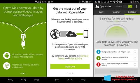 Screenshot Opera Max para Windows 8.1