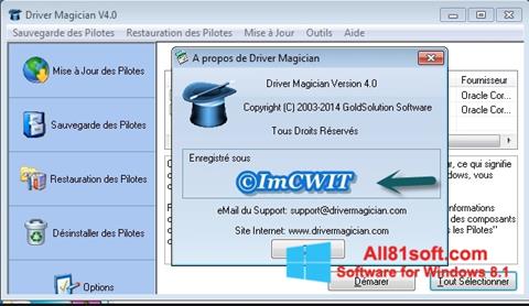 Screenshot Driver Magician para Windows 8.1