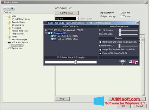 Screenshot ASIO4ALL para Windows 8.1