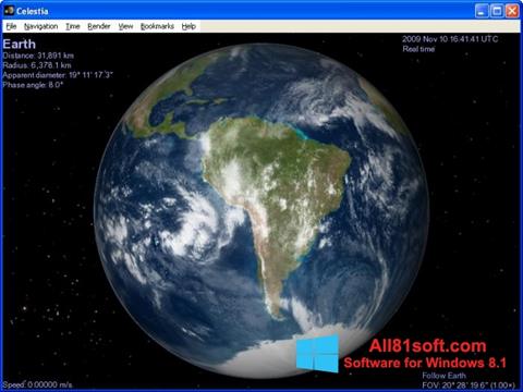 Screenshot Celestia para Windows 8.1