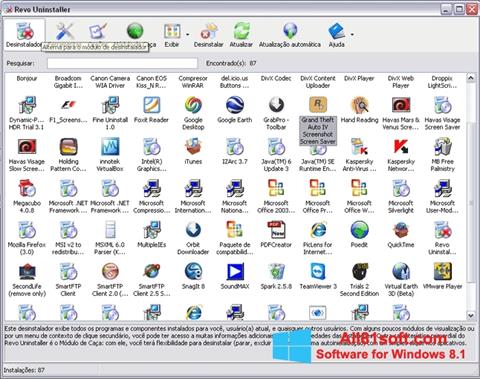 Screenshot Revo Uninstaller para Windows 8.1