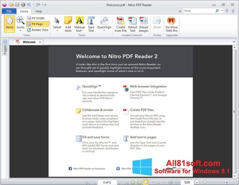 Screenshot Nitro PDF Reader para Windows 8.1