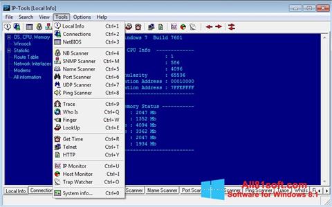 Screenshot IP Tools para Windows 8.1
