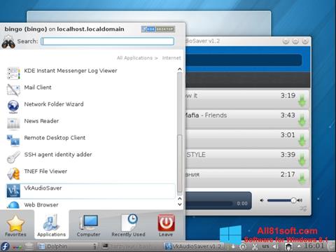 Screenshot VkAudioSaver para Windows 8.1