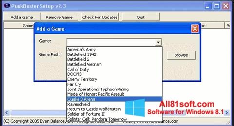 Screenshot PunkBuster para Windows 8.1